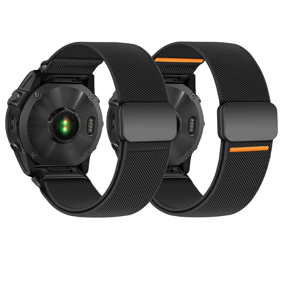 Magnetic Nylon Quick Fit Strap Bracelet - 1-2PCS, 26mm/22mm