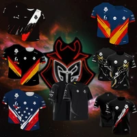 New League of Legends G2 Esports 2024 Uniform MSI Jersey T Shirt Game LOL CSGO Men 3D Tops Boys Kids Gift Short Sleeve Tee Tops 1