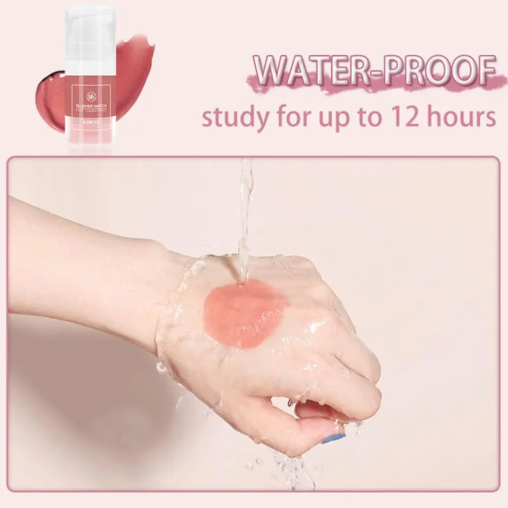 

Женская жидкая пудра Румяна стойкая матовая натуральная щека 4 Макияж Женская Палитра для лица косметический крем румяна цвет Q4G0