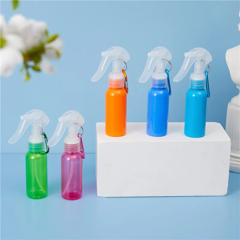 12pcs/lot 60ml Hook Spray Bottle Macaron Fine Mist Disinfectant Fluid Hand Pressure Mountaineering Buckle winter hot water bottle menstrual pain headaches cold therapy bottle shoulder hand warmer heat pack warm belly instant pac