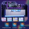 TV Stand for 65 Inch TV, Modern Entertainment Center with LED, TV Console with Storage Cabinet, TV Stands for Living Room 5