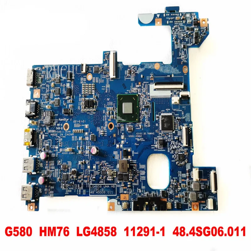 

11291-1 for Lenovo G580 Laptop motherboard G580 HM76 LG4858 48.4SG06.011 tested good free shipping