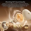 TWS Earbuds Semi-In-Ear Bluetooth Earphones 28H Playtime HD Stereo Sound ENC Noise Cancelling IPX4 Waterproof Handsfree - Orange 4