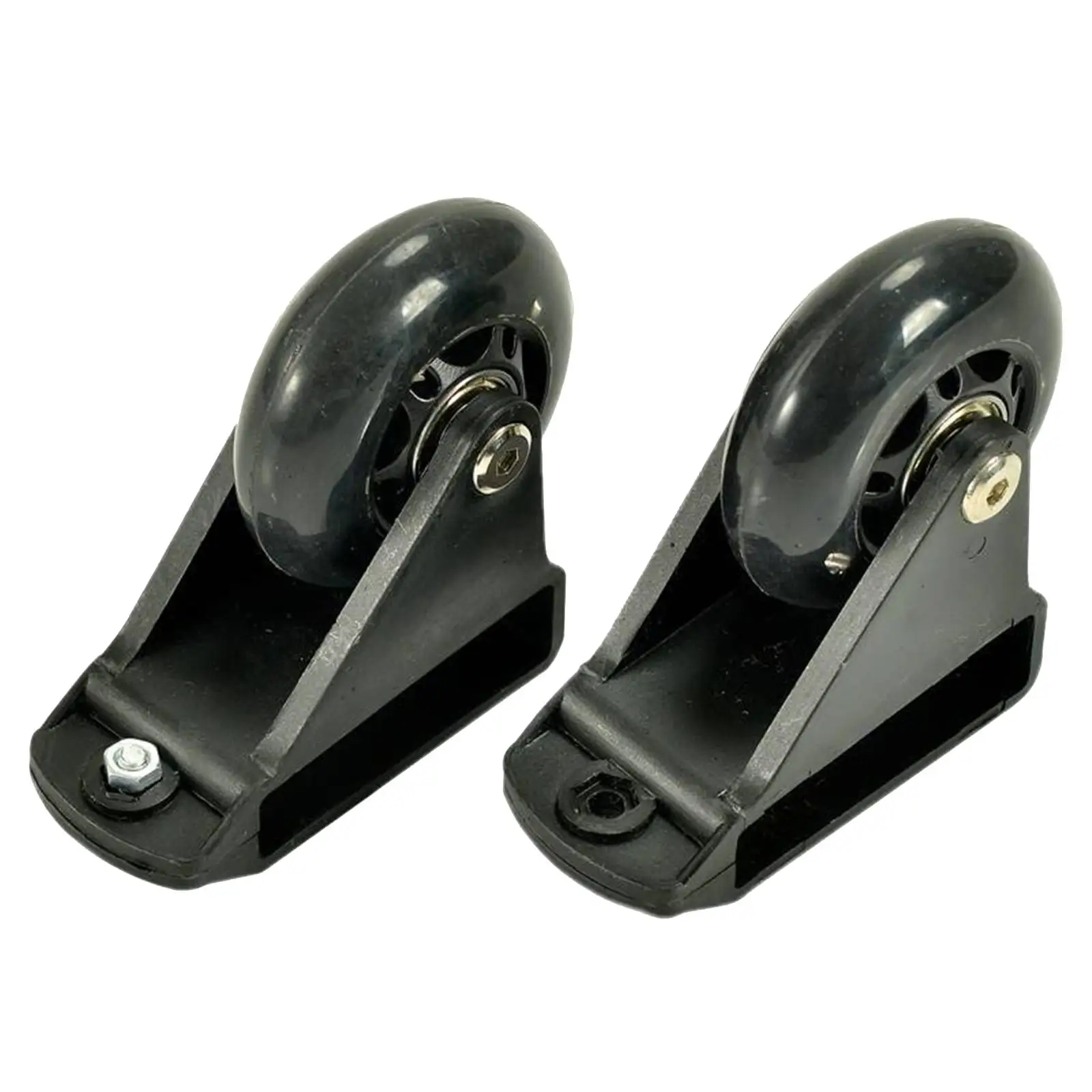 2 Pieces Leveling Casters Ladder Balance Bar Wheels for Equipment Shelves