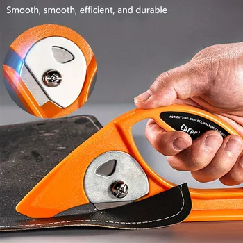 Coltello multiuso con lama rotante per taglierina in materiale laminato da 1 pz 45 mm con base solida manico grande per tagliare moquette, linoleum, tessuto, carta