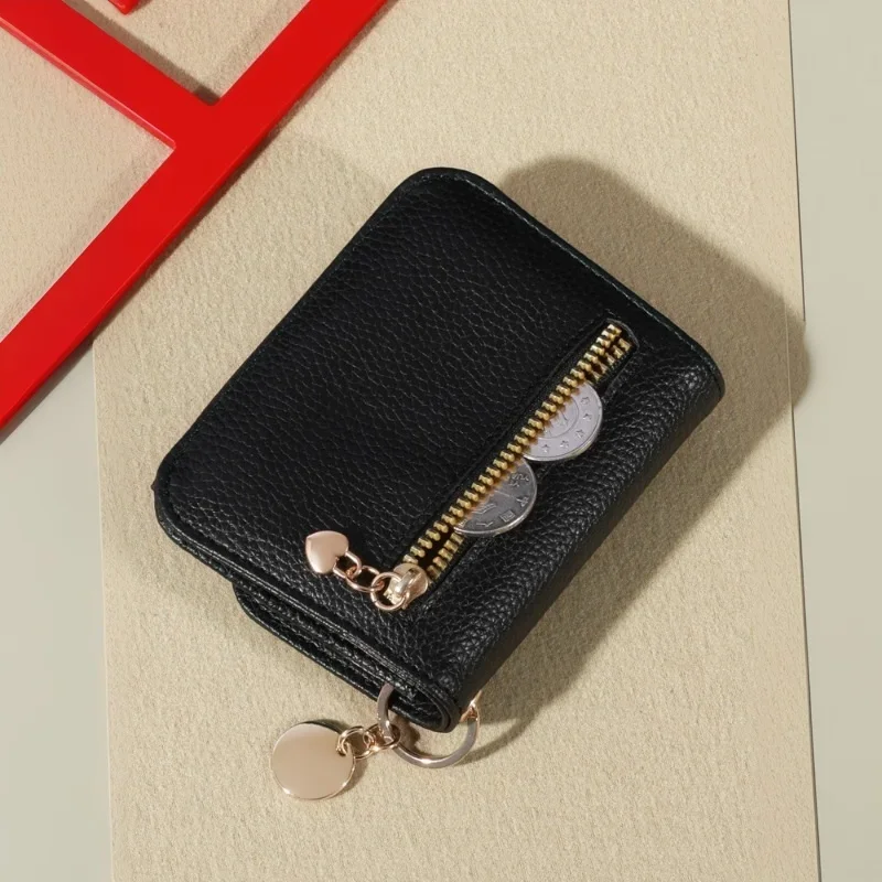 Nuovo portafoglio da donna in stile coreano, portamonete semplice in tinta unita, borsa portatile per carte di credito - immagine 6