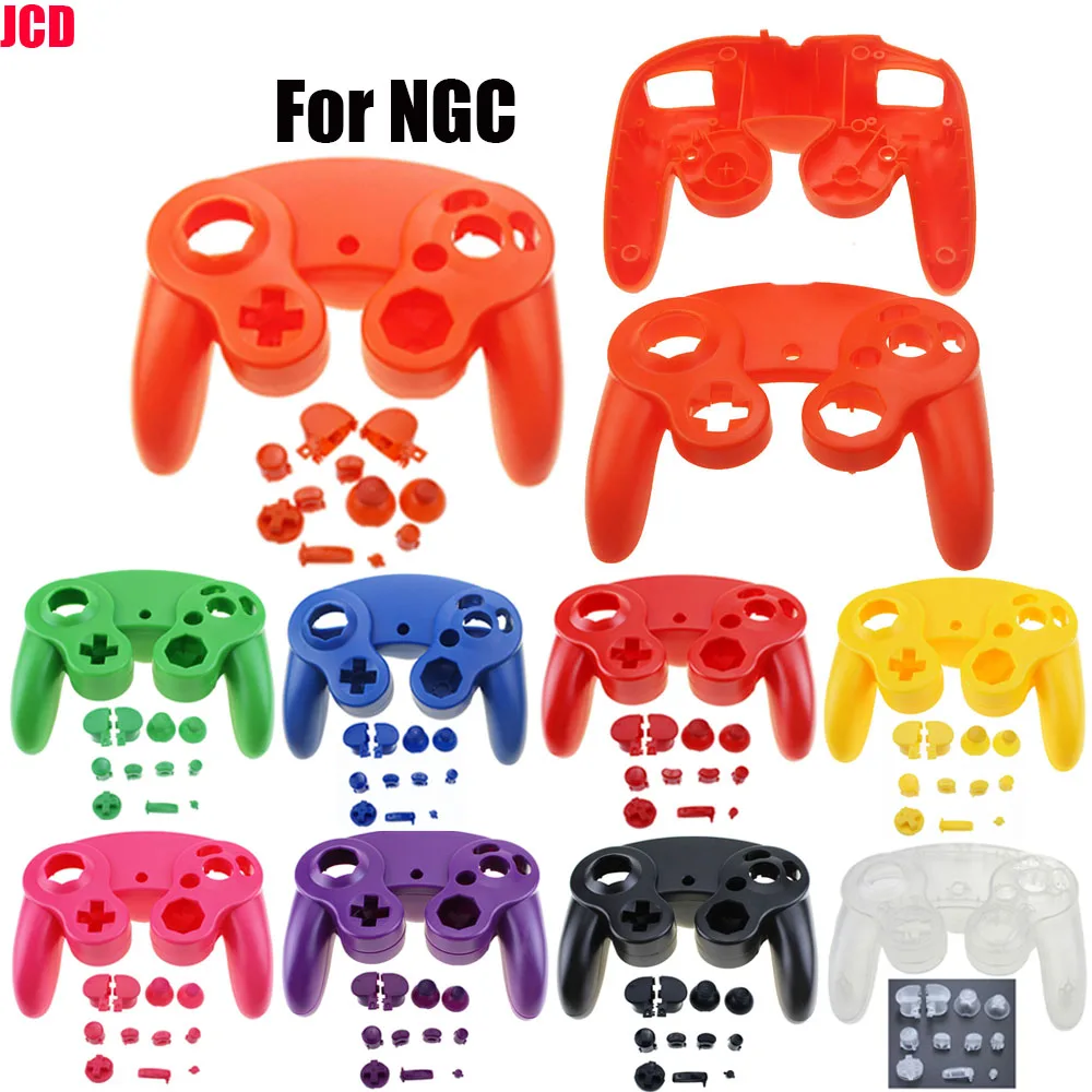 

Чехол JCD с ручкой для NGC Gamecube контроллер, передняя/задняя крышка с ABXY L R Z Кнопка Dpad Kit
