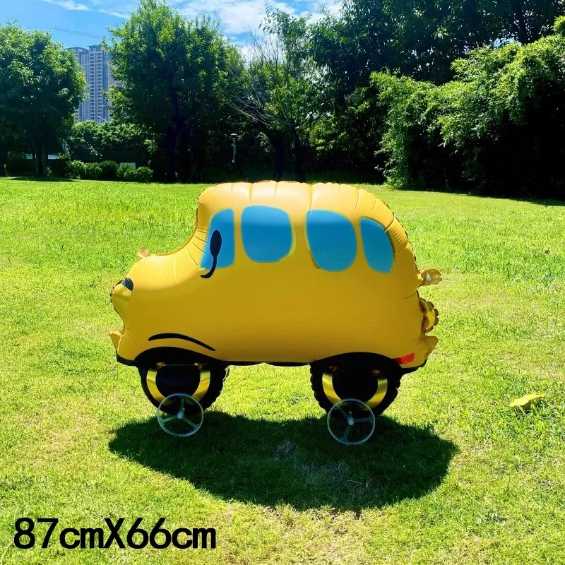Animal-Themed Aluminum Balloons with Wheels - Kids Outdoor & Home Party Decor