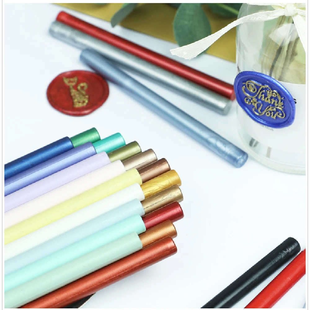 Gold Wax Seal Sticks, HOSAIL 20pcs Gold Wax Sealing Sticks Beads