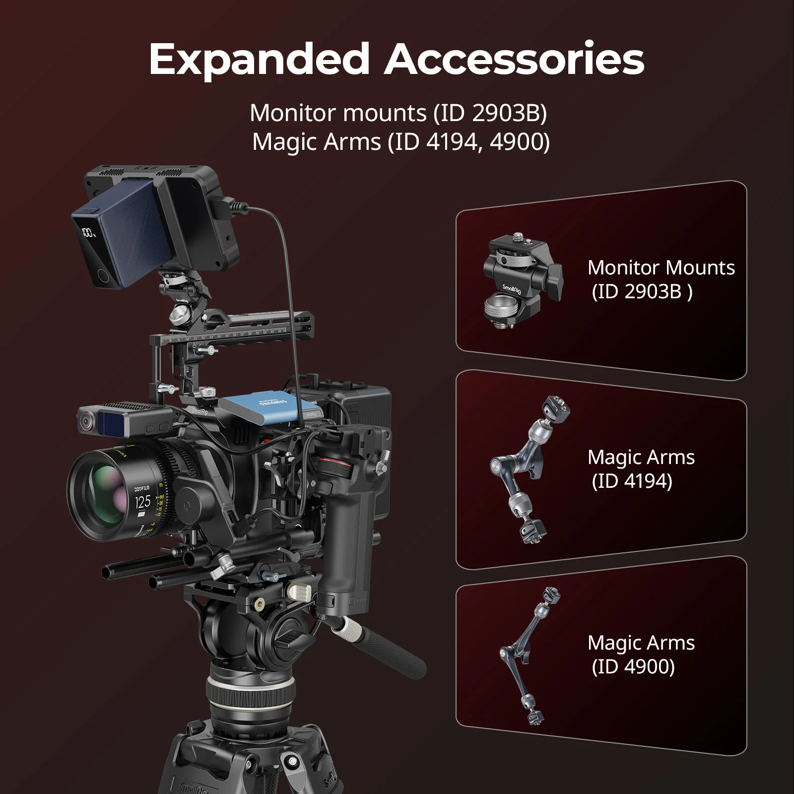 Top Handle for DJI Focus Pro LiDAR with Locking Knob Cold Shoe Built-in Telescop