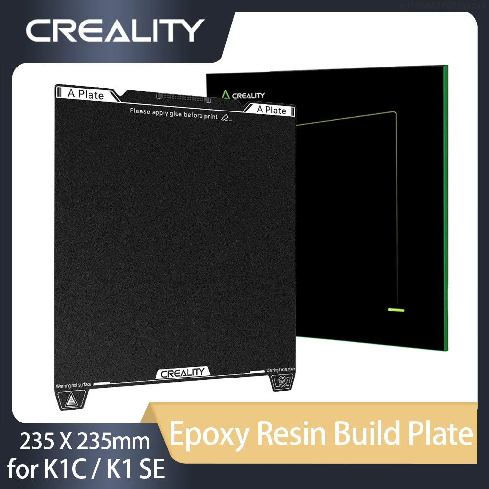 Creality Original K1C Epoxidharz-Bauplatte, 235 x 235 mm, hohe Festigkeit und Verschleißfestigkeit für K1C/K1 SE 3D-Druckerteile