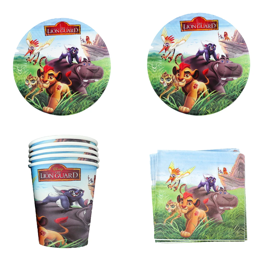 Doyomtoy 61 Piece Jungle Animal Party Tableware Set With Cups, Napkins