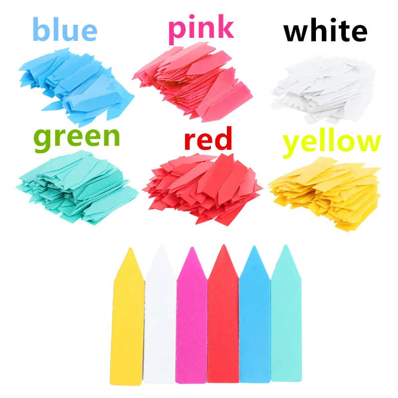 Plants Labels Indoor Bonsai Name Tag Plastic Multicolors 50/100pcs 5*1cm Kindergarten Flower Pot Plants Garden Ornaments garden labels flower plant labels plant markers