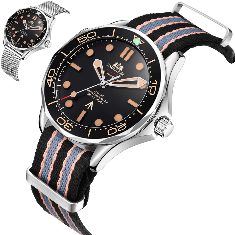 

PAULAREIS Automatic Mechanical Luminous Steel Mesh with Men's Watch Automatic Watch