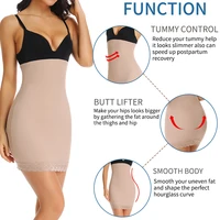 Taille haute ventre contrôle glisse femmes sans couture sous-vêtements amincissants jupes en dentelle Shapewear corps Shaper sous-robe jupon Shapers 2