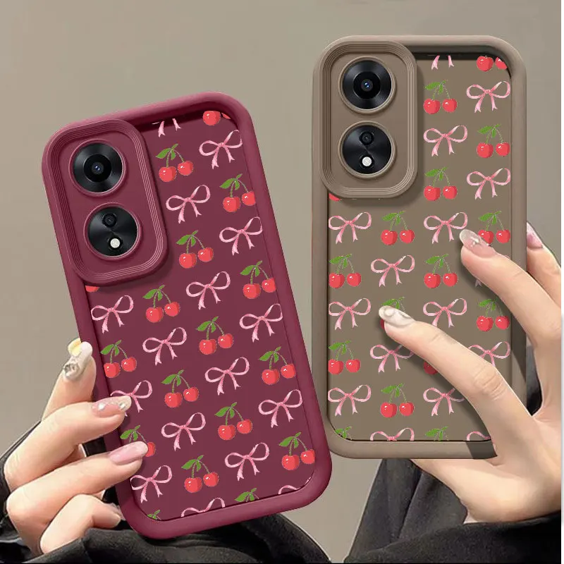 Bow Cherry Fashine Shockproof Soft Phone Case