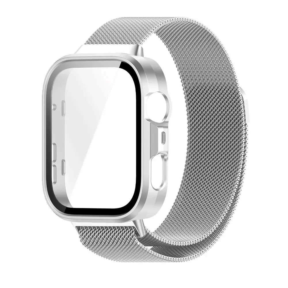 Premium Milanese Metal Strap and Protective PC Case