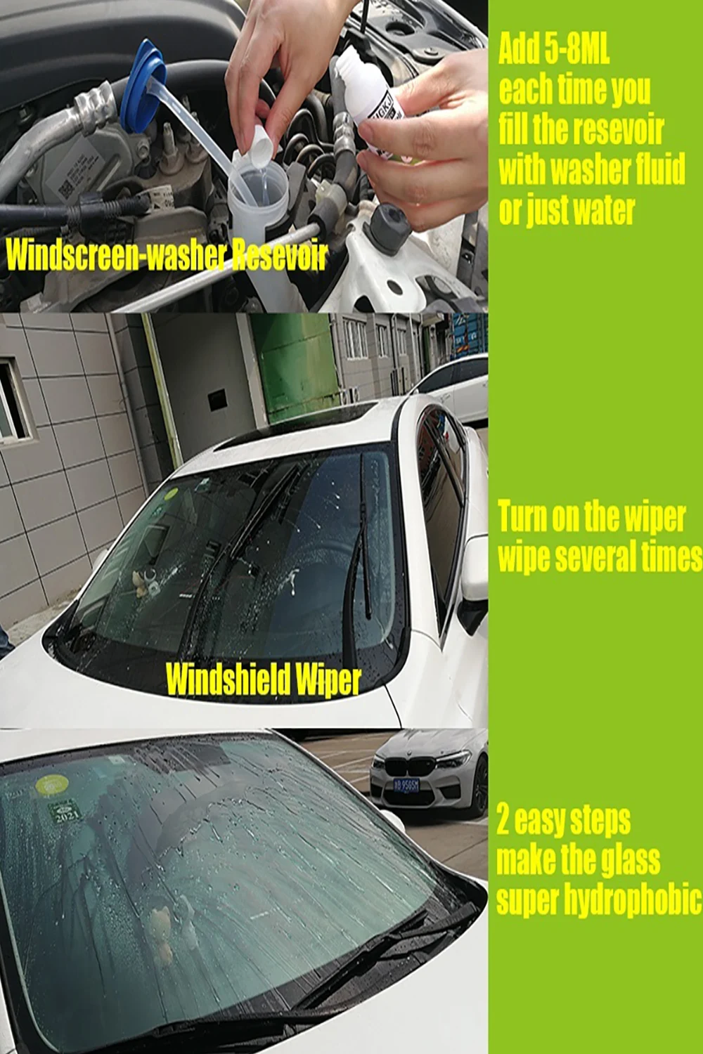 Super Hydrophobic Glass Water Hydrophobic Additive Windshield Washer Fluid Mate for Glass Washing meguiars scratchx
