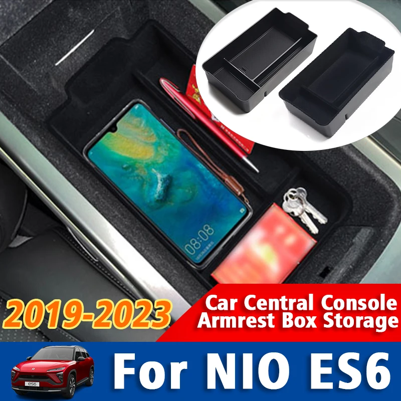 

For NIO ES6 2019 2020 2021 2022 2023 Car Central Console Armrest Box Storage Storage Tray Interior Accessories Stowing Tidying