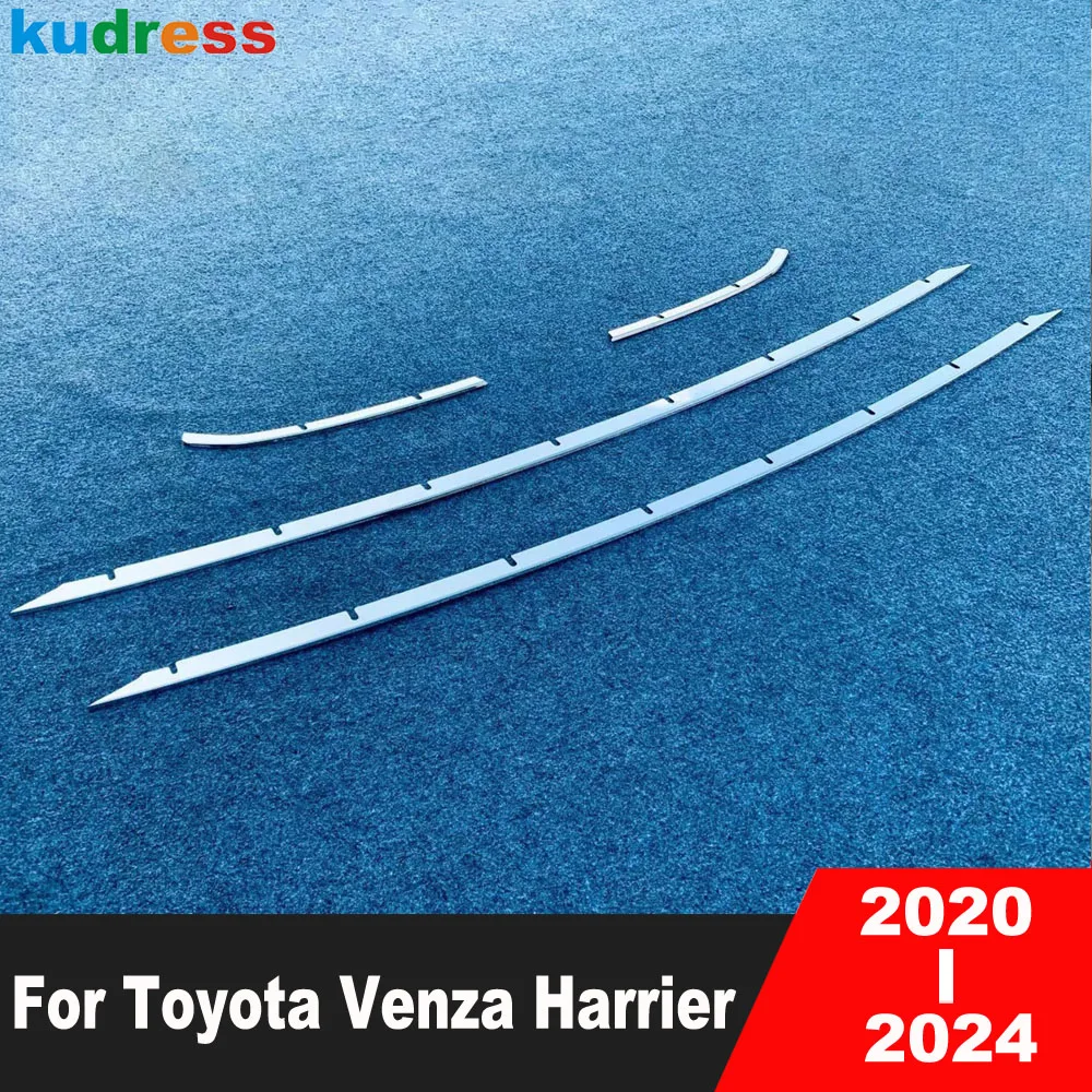 

Для Toyota Venza Harrier 2020 2021 2022 2023 2024 стальная Автомобильная Передняя Верхняя Нижняя решетка гриля крышка отделка молдинговая полоса Аксессуары