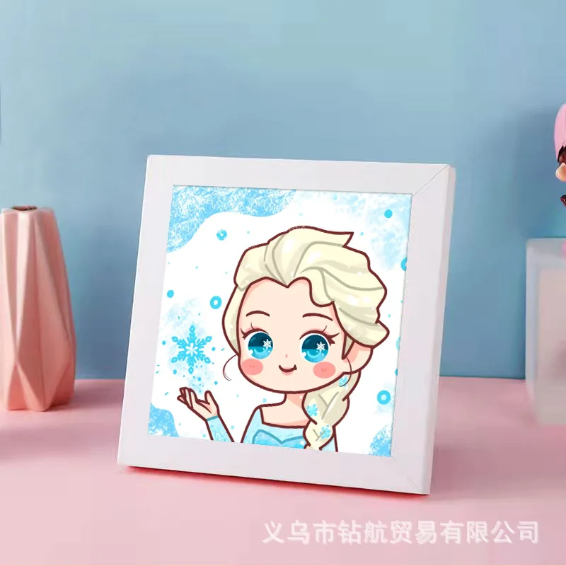 Diamond Painting Disney 5D DIY Diamond Drawing Cartoon Animation Snow White Princess Elsa Complete Diamond Cross Stitch Children's Hand Painting