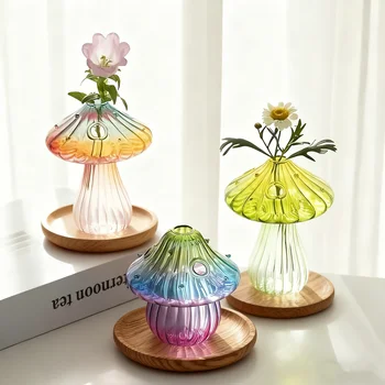 Boho Glass Mushroom Vase 1