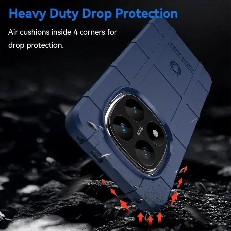 Enhanced Shockproof Armor Matte Case with Raised Lens Protection - Slim & Durable Phone Cover