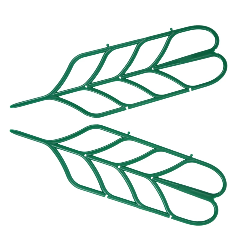 9Pcs Mini DIY Leaf Shape Garden Trellis Plants Lattice Pots Supports For Climbing Plants Potted Vines Ivy Cucumbers