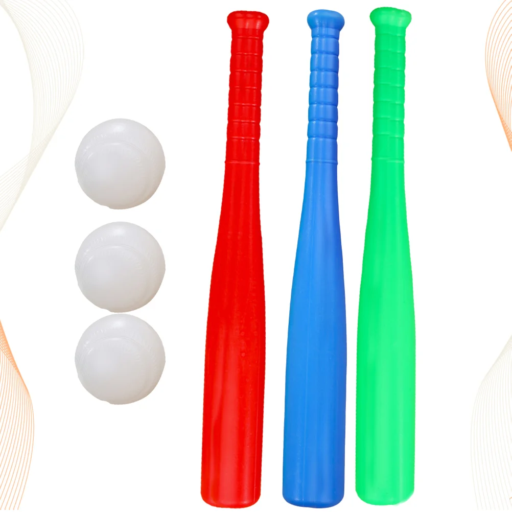 Kids Baseball Bat Baseball for Kids Boy Children Outdoor Sports 6pcs 1pcs luminous inflatable toy bouncy ball outdoor sports rubber beach ball parent children games for kids interactive games toys