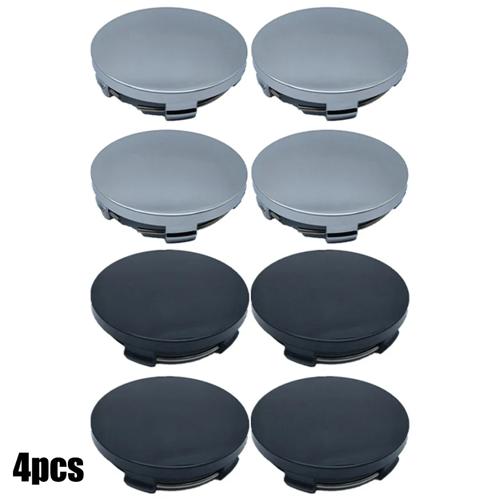 

4Pcs Car Vehicle Wheel Hub Center Cap Cover 60mm New ABS Black Silver Universal Car Wheel Center Cap Hub Cap Covers