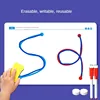 Kids 20pcs Left Right Brain Development Toy Whole Brain Thinking Training Educational Motor Training Aids Puzzle Color Shape Toy 3