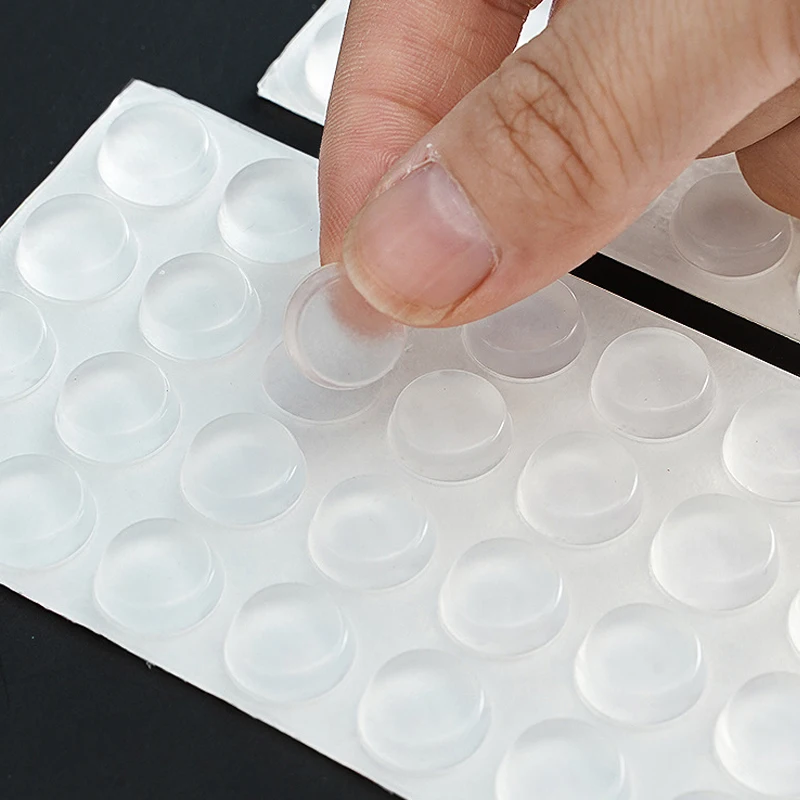 Silicone Pads Rubber Pads Furniture Pads Door Stops Pads Silicone Corner Protectors Door Stopper Muffler Wall Protector Non-slip Self-adhesive Door Handles Bumper Buffer