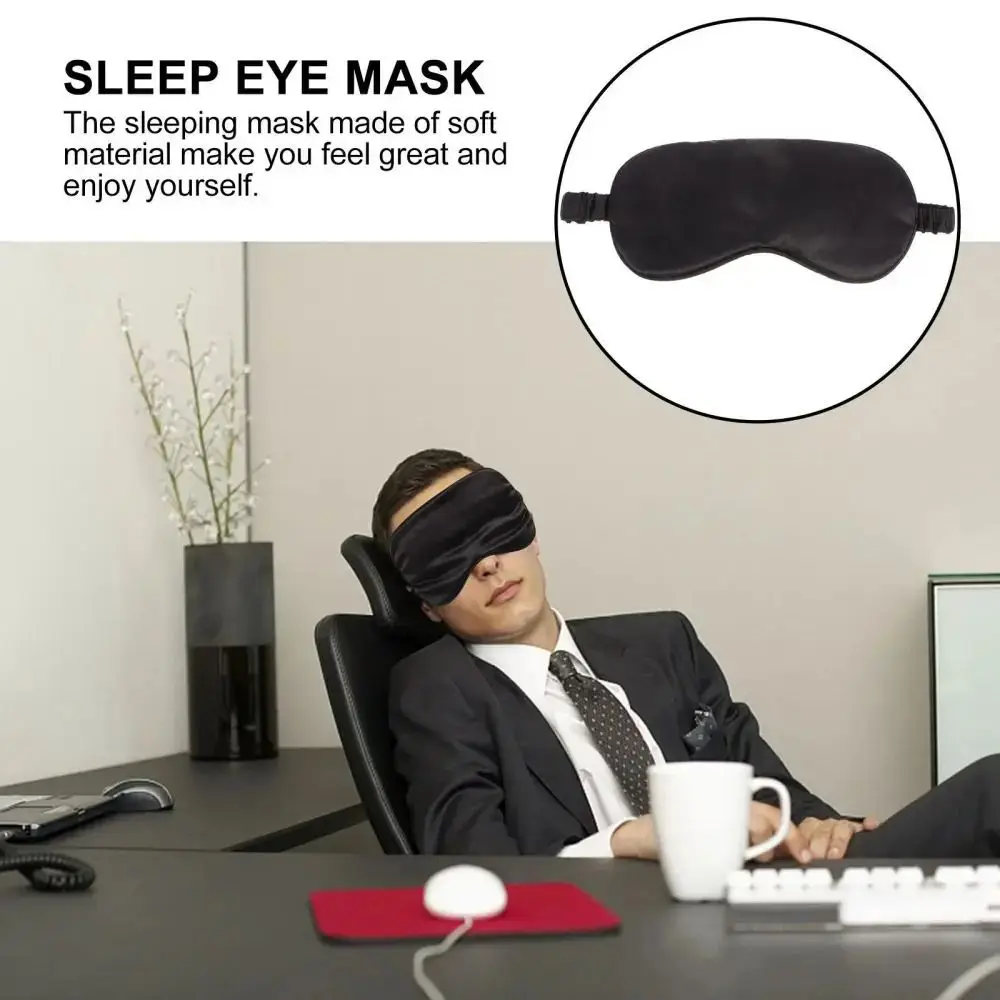 Sleep Eye Mask with Double-sided Imitation Silk Shading and Elastic Straps for Breathability sleep mask eye mask