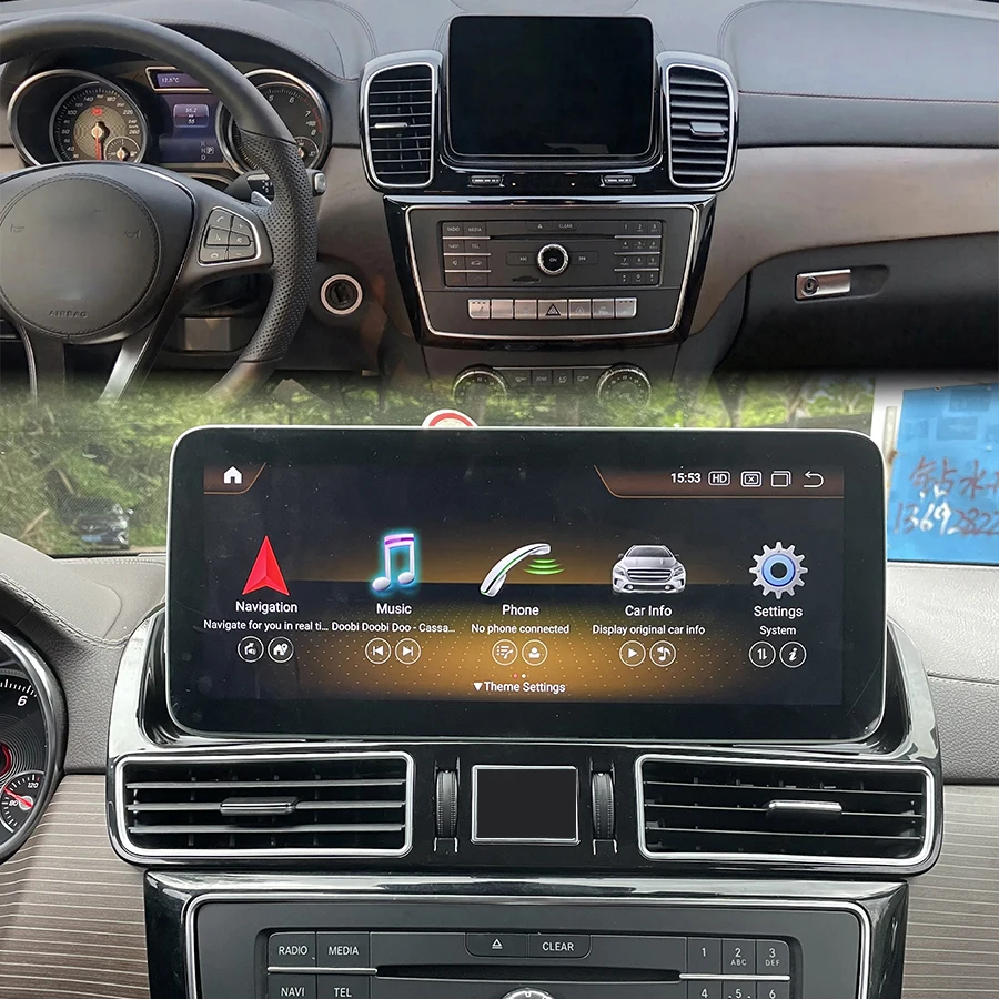 

12.3inch Android 12 Car Multimedia Radio For Benz Gl350 Gls450 Gls400 Gls63 Gls550 GLS GLE Ml400 W166 Gle400 GPS Video Player