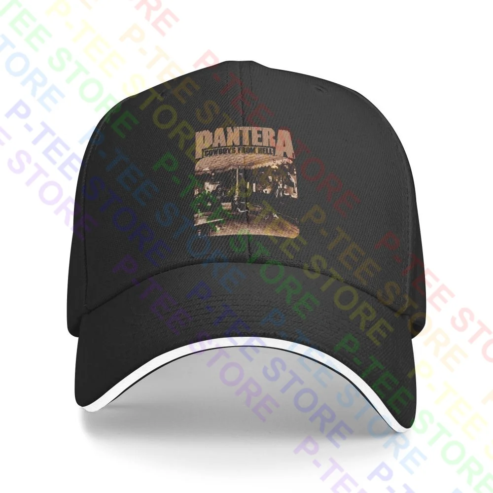 Pantera Cowboys From Hell Album Cover Pantera Band Classic Rock Sandwich Cap Berretto Da Baseball Trucker Hat Style