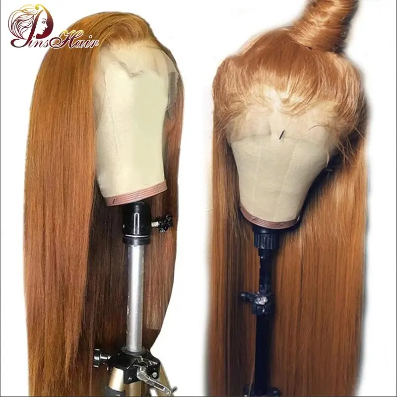 VideoBrown-Perruque Lace Front Wig Body Wave naturelle Remy, cheveux humains, blond miel, 13x6, pre-plucked, 180% de densité, pour femmes