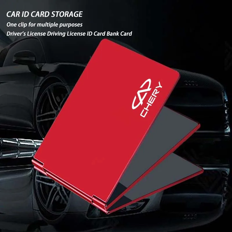 

Car Driver'S License Cover Metal Aluminum Alloy Document Cover For CHERY TIGGO 5 A1 A3 A5 QQ KIMO INDIS JAGGI Accessories
