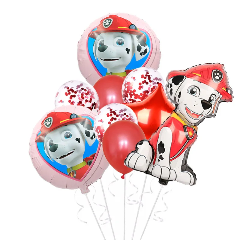 thumbnail image 1 of Decoración para fiesta de cumpleaños de perros de la Patrulla Canina, grupo decorativo, vajilla desechable, globos combinados para suministros de fiesta para niños, 1 of 5