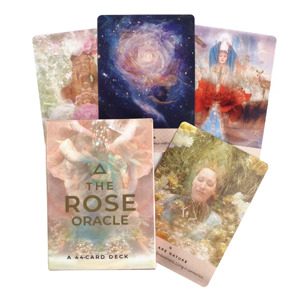 44-Card Deck The Rose Oracle Cards Dreamy Romantic Beautiful Design Pattern For Friends Holiday Gift Board Game Child Toys 2