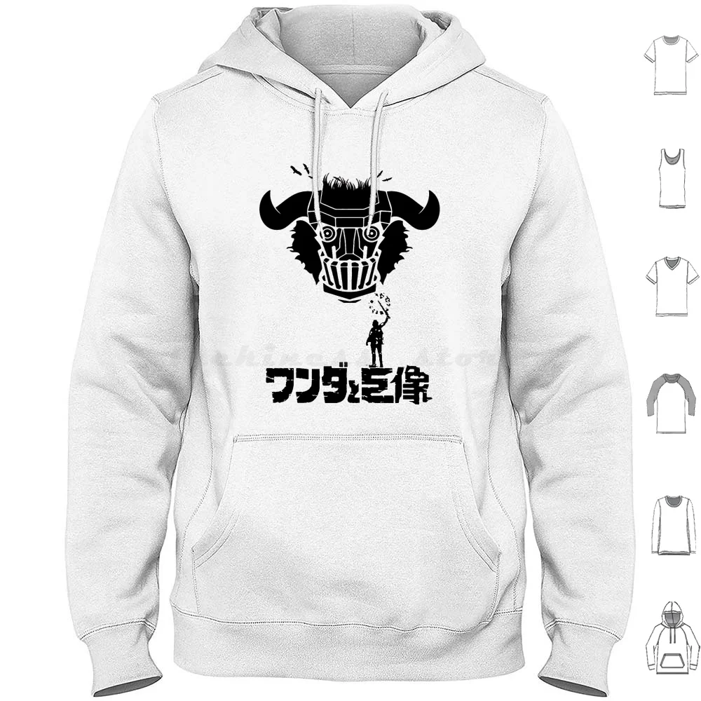 Wanda A Kyozò Felpe Con Cappuccio Manica Lunga Ico Yorda Team Shadow Colossus Wanda Wander Kyozo Gaming Videogames L'Ultimo