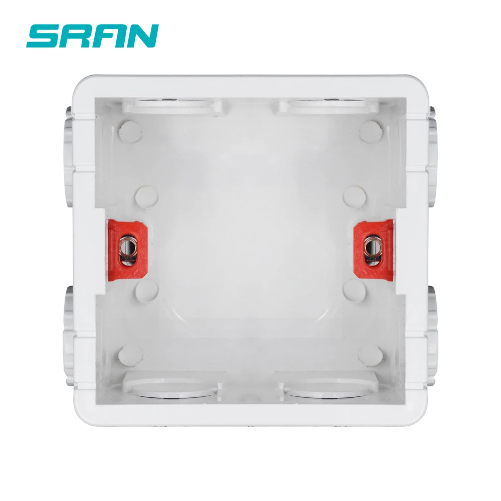 SRAN Adjustable Mounting Box 86mm*83mm*50mm 86 type sockets switches Wiring Back Box Switch Box Wall Socket Box