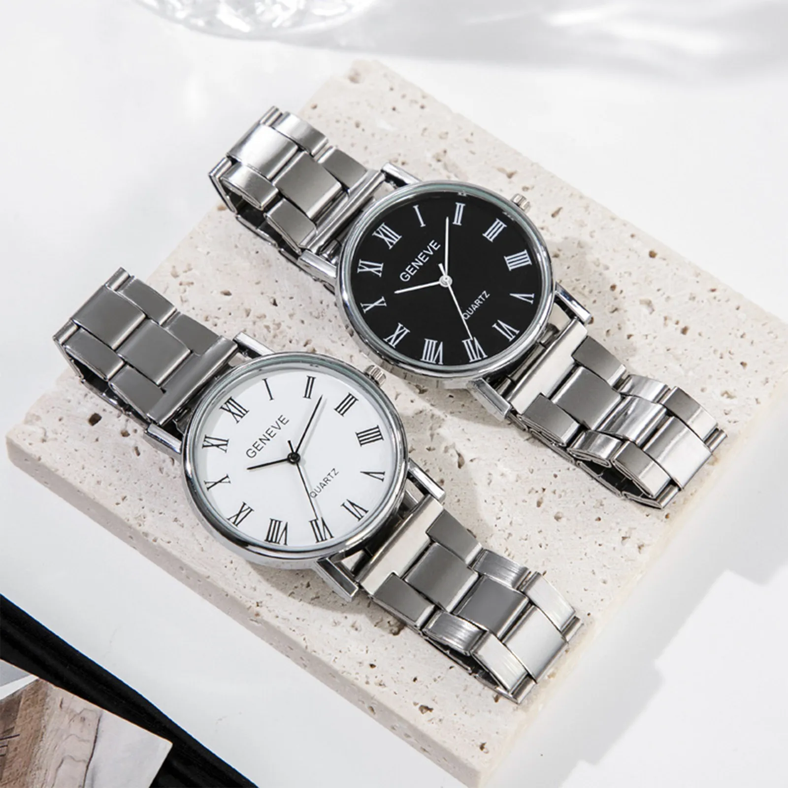 

Деловые кварцевые часы для мужчин, модные повседневные мужские наручные часы, простые круглые мужские часы с ремешком из быстрорежущей стали