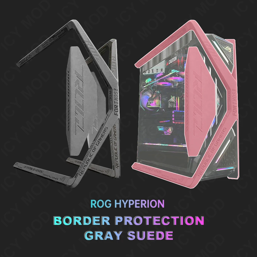4Pcs ROG HYPERION GR701 Chassis ARGB Lighting ASUS PC Case Shroud Suede Panels Gamers Refit Kit 5V ARGB Laser MOD