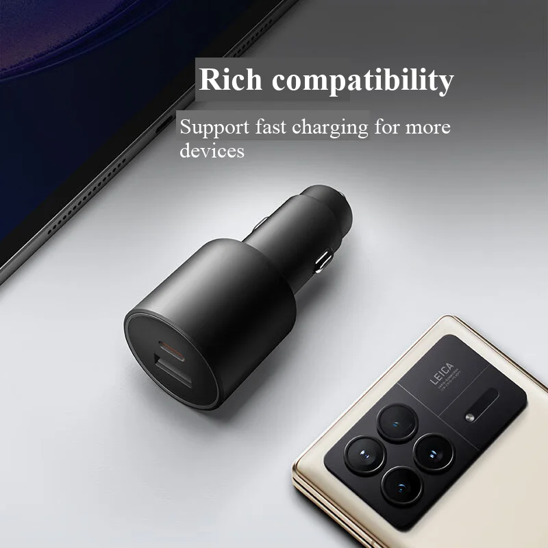 High-Speed Dual-Port 100W Car Charger with LED Indicator