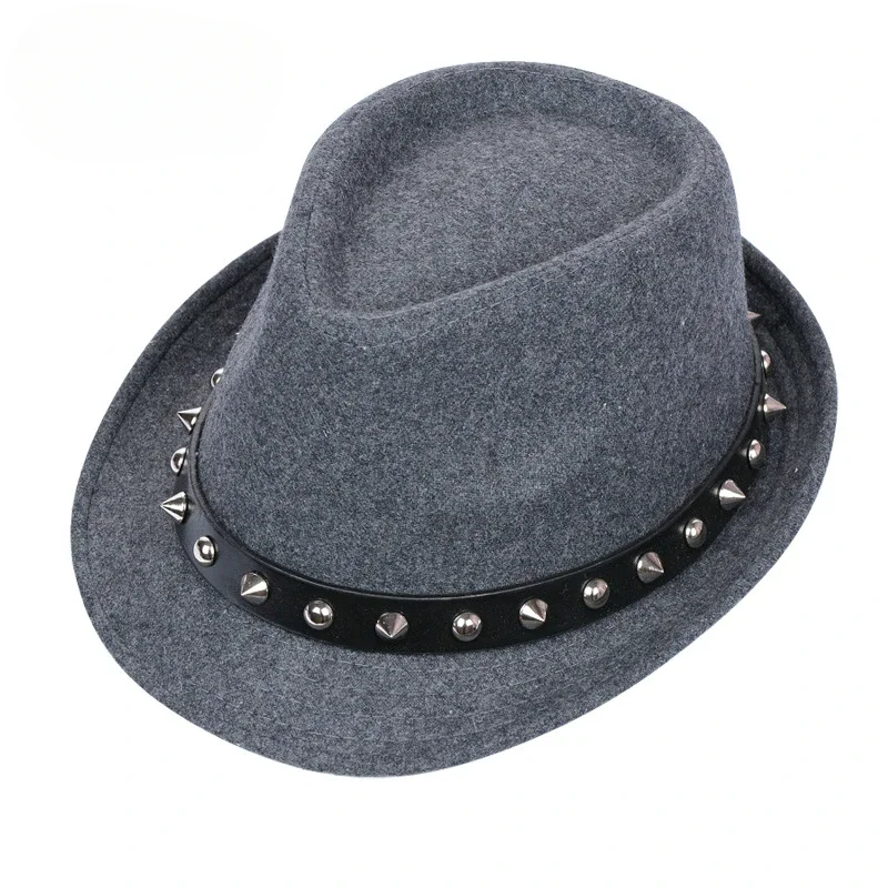 Men's Fashion Fedoras European Gentlemen's Hat Wool Blend Formal Hats Decorative Short Brim Hats Four Seasons Fedoras 2025Summer - 4