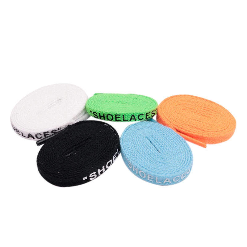 Weiou 8MM Foot Wearing Accessory Athletic Air String Wellace Quality Wholesale Skinny Font Printed Polyester Cotton Sneaker Rope
