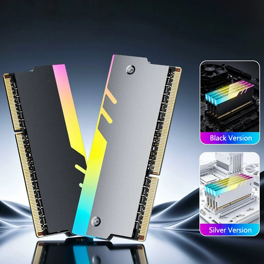 JUMPEAK Memory Module Heatsink DDR4 DDR5, 5V ARGB Sync PC RGB RAM Cooler Cooling Shim Armor Shell Cover Radiator - Image 6