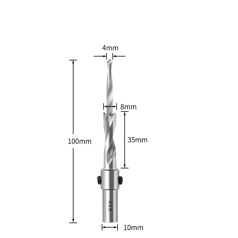 Forêt à chanfrein + butée réglable : Mèche à bois avec fraise de Ø 4mm pour  vis de Ø 5 mm -  : Accessoires Bois pas cher, Vis Inox, support  poteau