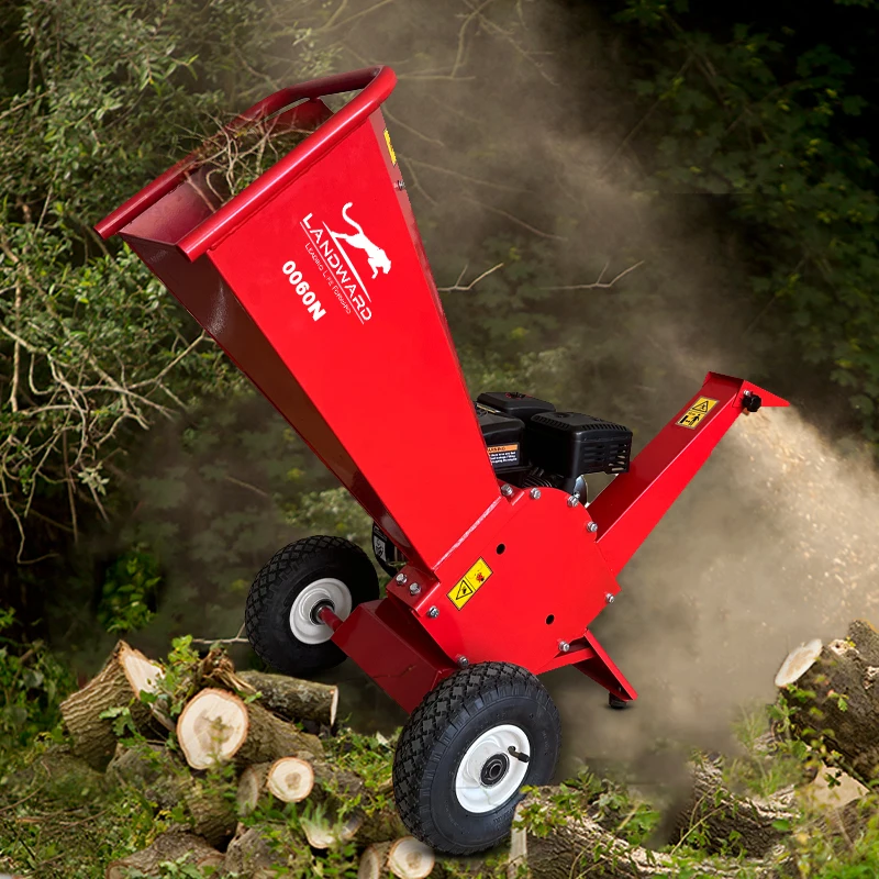 Europe Garden Tool Chipper Multifunctional Mobile Diesel Branch Wood Crusher Household Grape Straw Bamboo Shredder Customized 3