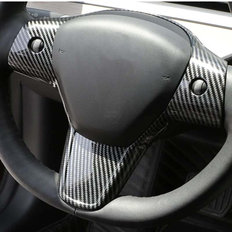 

Панель рулевого колеса для Tesla Model 3 2016-2022, модель Y 2019-2022, чехол с блестками, украшение интерьера, декоративная наклейка, автомобильные аксессуары